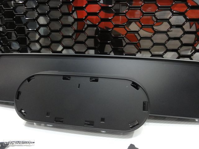 Grelha frontal audi a3 8V 12-16 HATCHBACK / LIMOUSINE / CABRIO, RS3 LOOK preto brilhante - 6