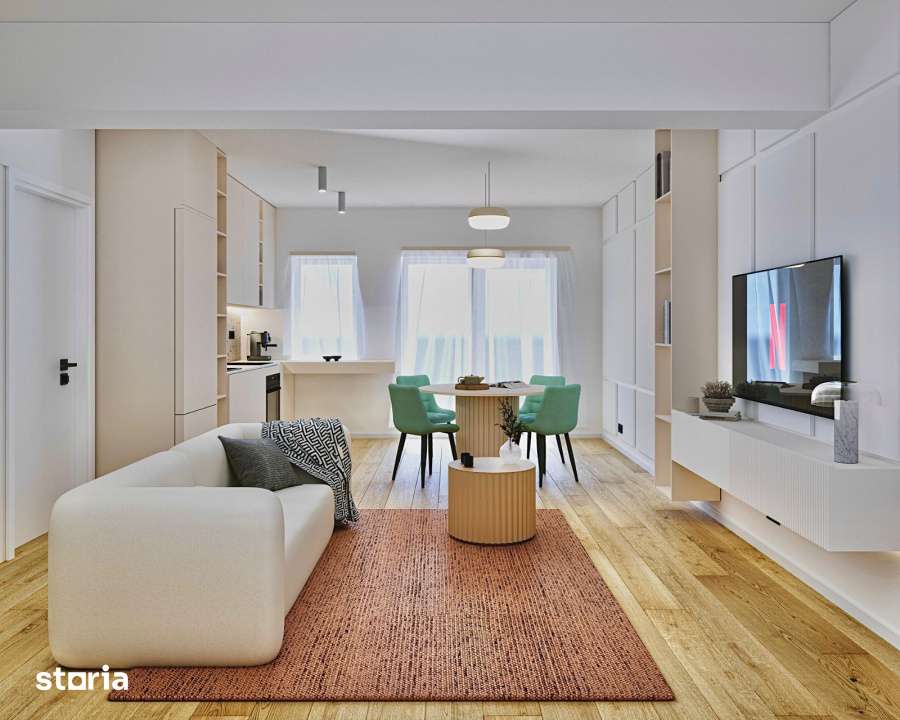 Apartament mobilat, balcon, etaj 1, zona Vivo — fotografia 1