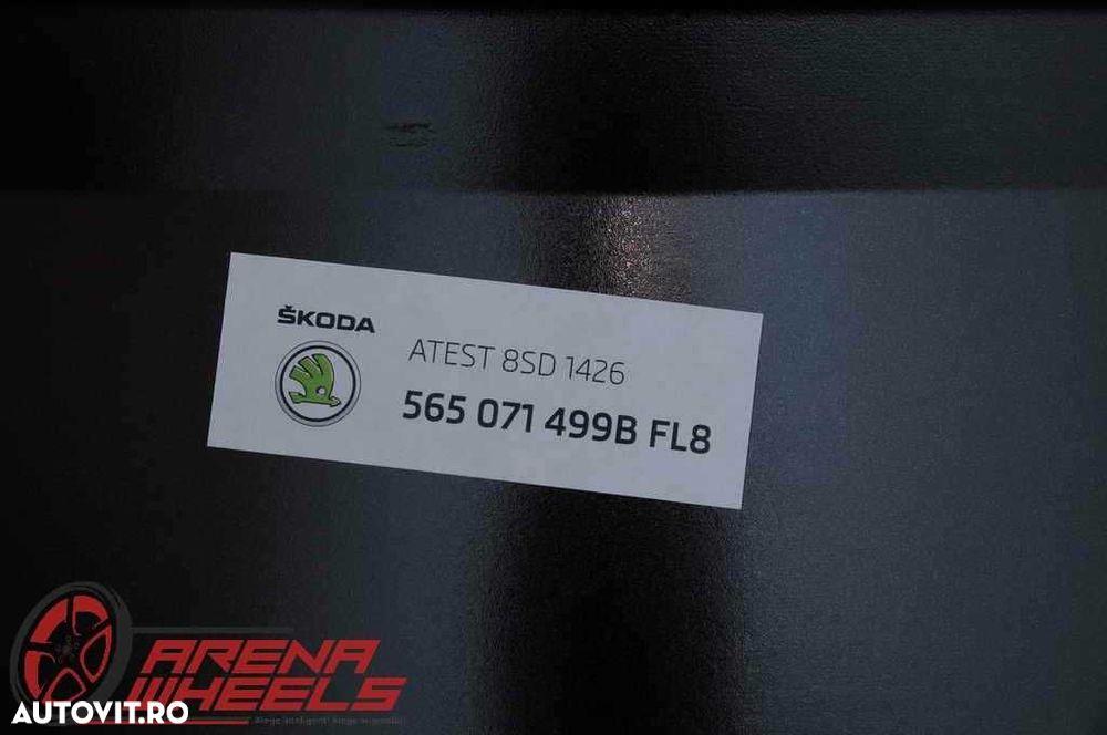 Jante Noi 19 inch Originale Skoda Kodiaq RS R19 Triglav Metallic Black - 6