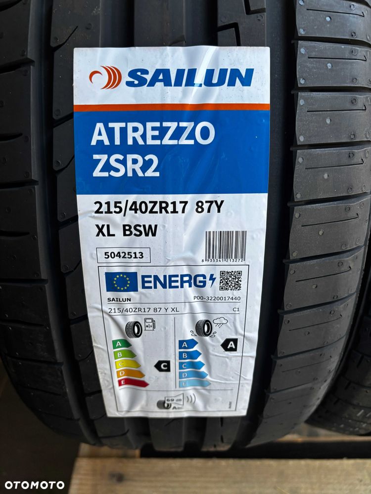 Okazja opony letnie 215/40R17 87Y XL SAILUN ATREZZO ZSR2 NOWE 2025r. - 2