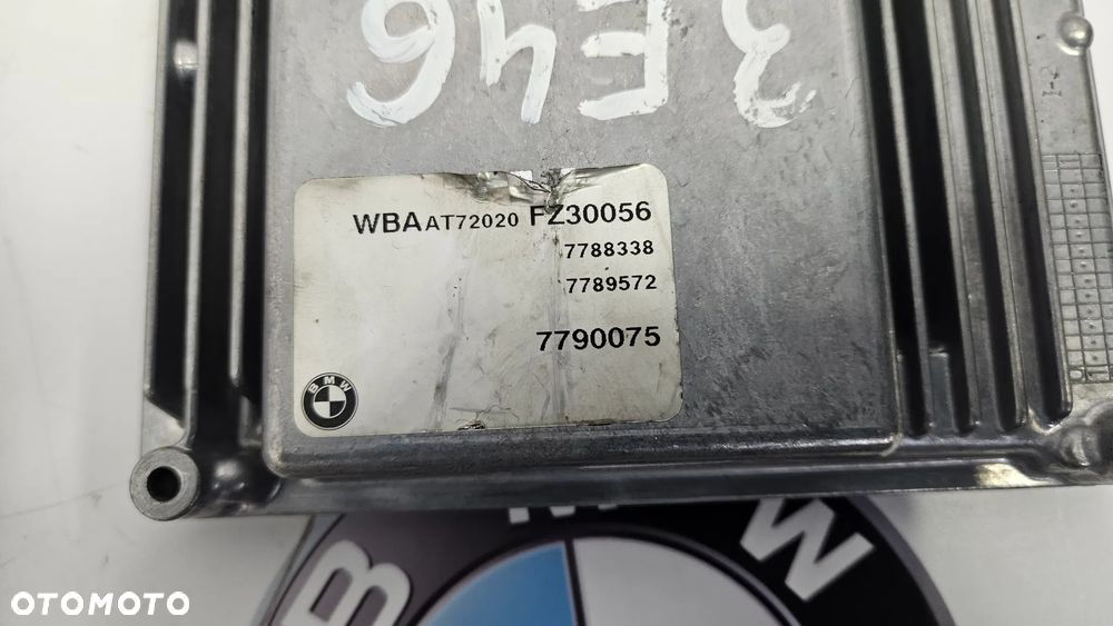 BMW 3 E46 204D4 Sterownik główny DDE Komputer silnika 7790075   EWS KLUCZYK - 7