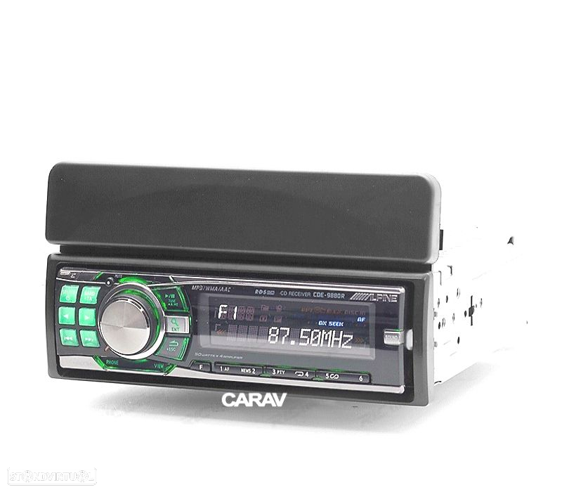 MOLDURA ADAPTADOR PRETO PARA RADIO 1-DIN PARA FORD FIESTA FOCUS GALAXY MONDEO COUGAR PUMA ESCAPE EXP - 2