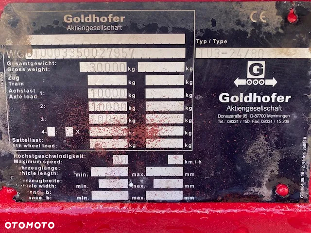 Goldhofer TU3-24/80 PRZYCZEPA 3 osie NISKOPODWOZIOWA z najazdami - 18