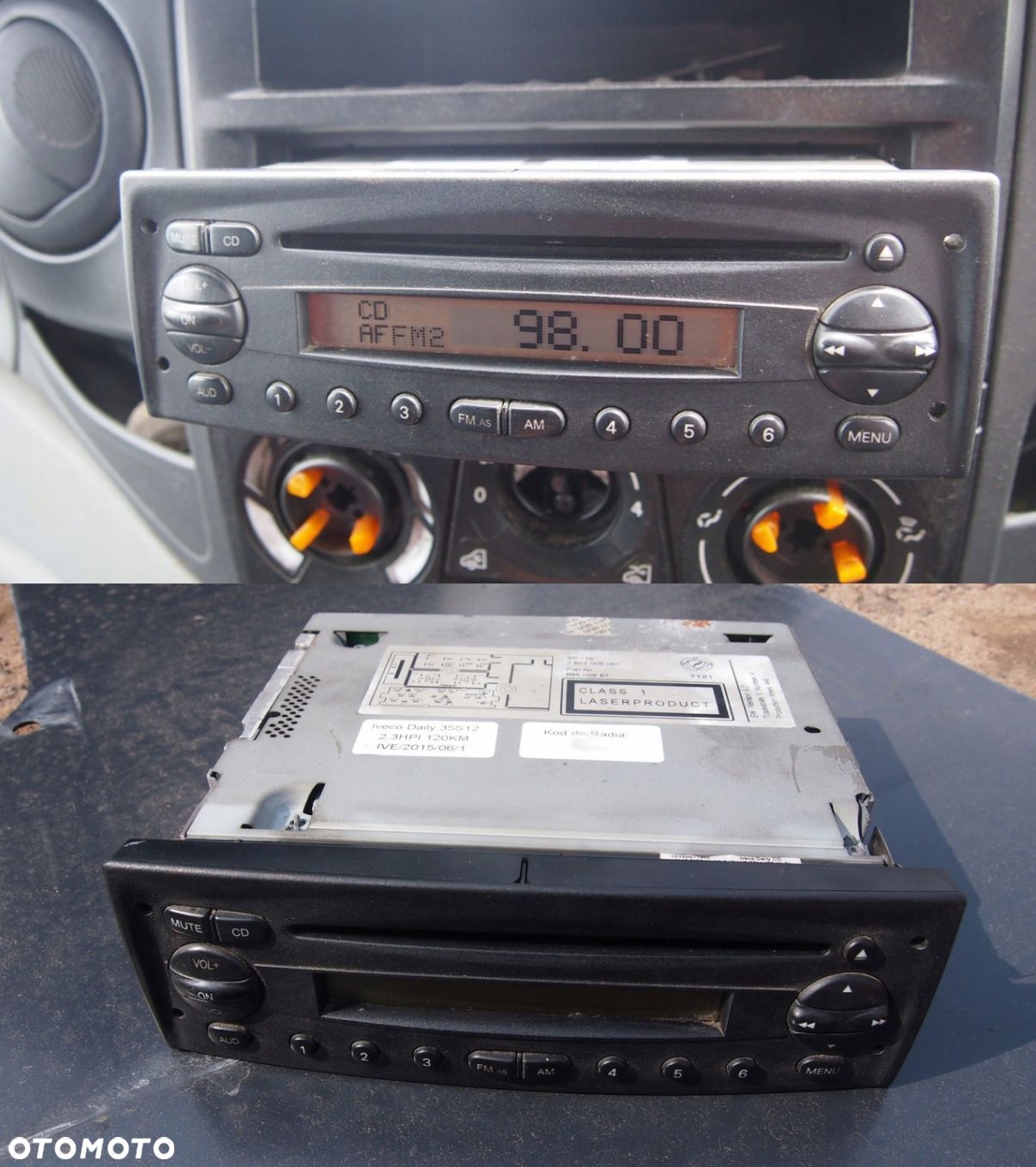 Radio CD Iveco Ducato 06-11 Blaupunkt Kod Oryg. - 1