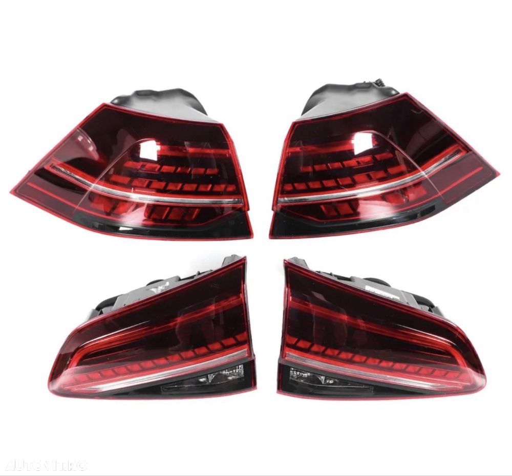 Set Lampi Triple Tripla Stop Stopuri Volkswagen Vw Golf 7 Mk7 2013-20 - 3