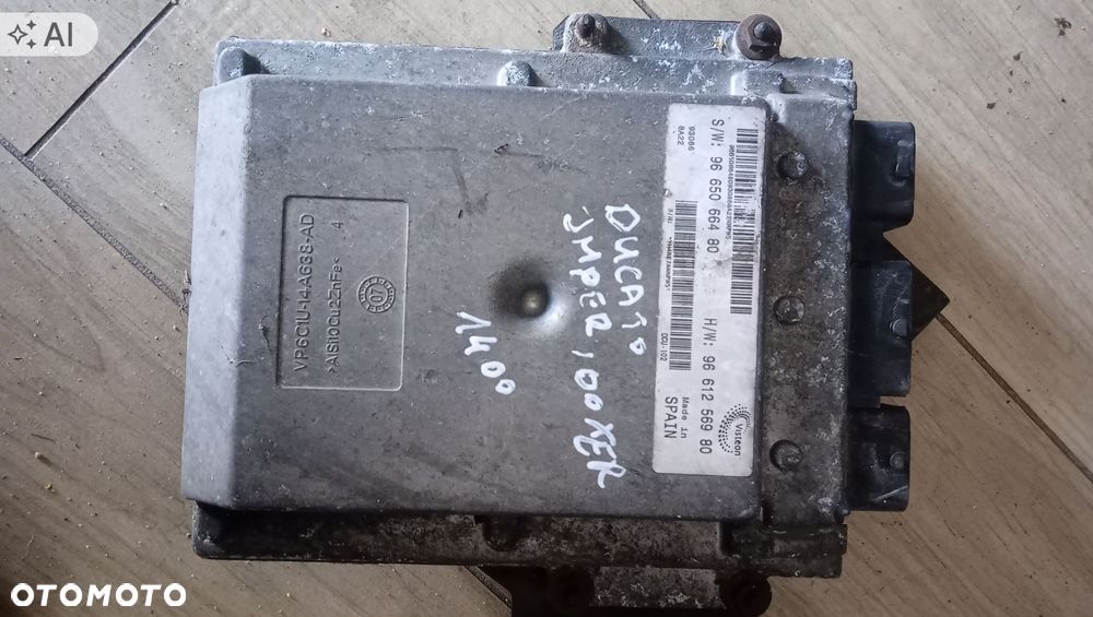 komputer sterownik silnika ducato boxer jumper 2.2 diesel 9665066480