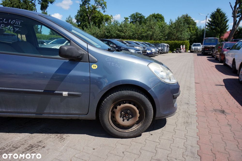 MASKA ZDERZAK BŁOTNIKI LAMPY CLIO III PH1 TEJ47  RENAULT 2005-2009 SZARY PRZÓD KOMPLETNY - 8