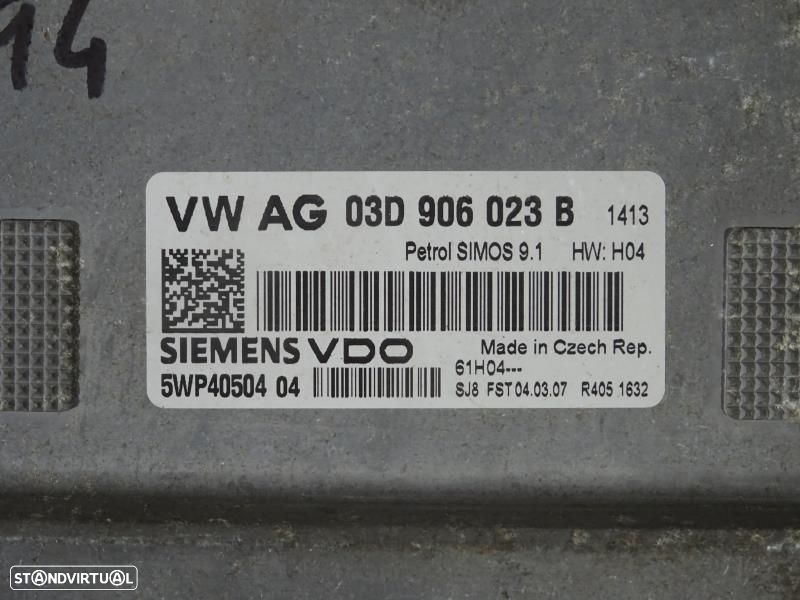 Centralina De Motor Volkswagen Polo (9N_)  03D906023b / 5Wp4050404 / 0 - 2