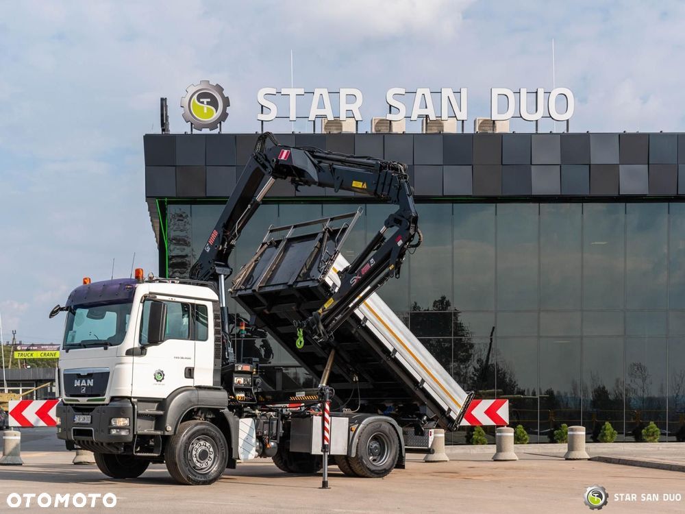 MAN TGS 18.400 4x4 HIAB 144 E-5 Hipro HDS  Żuraw Fly Jib Wywrotka - 7