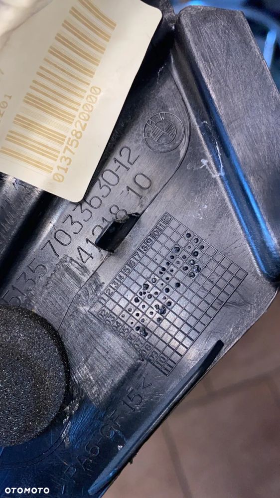 OSŁONA RAMY SZYBY BMW E60 E61 LIFT KOMPLET 7033630 7033629 - 5