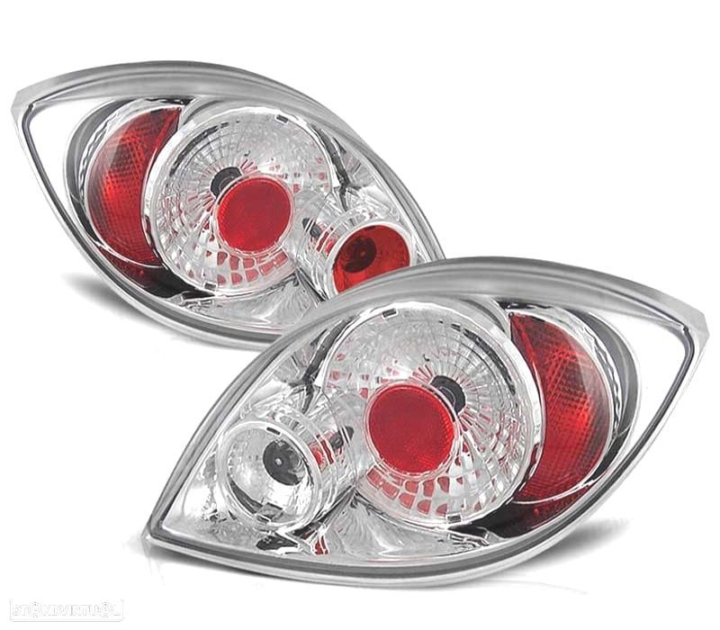 FAROLINS TRASEIROS PARA FORD KA 96-08 CROMADO - 1