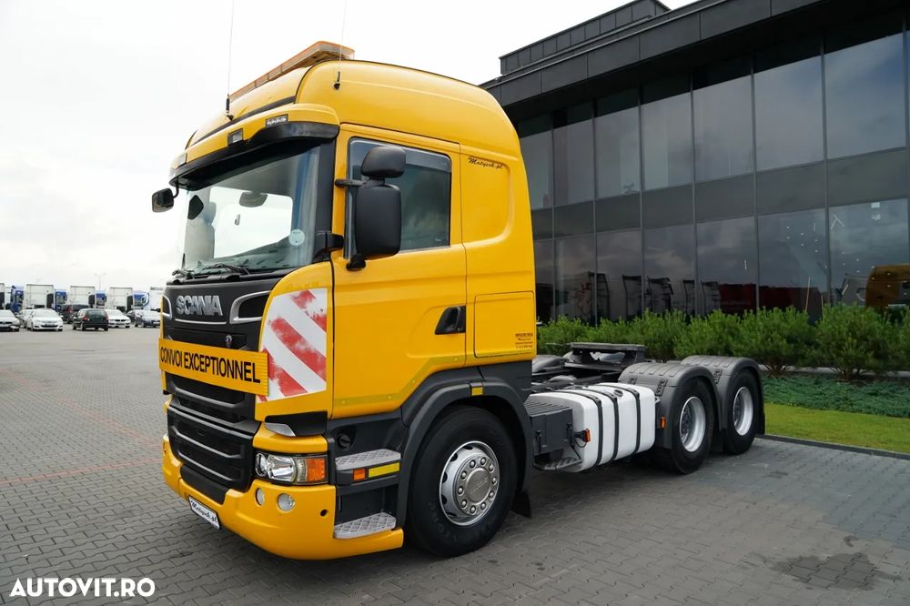 Scania R 520 / V8 / 6x4 / MTA: 110 TONE / I-PARK COOL / TRACTOR CU 3 AXE / EURO 6 - 5