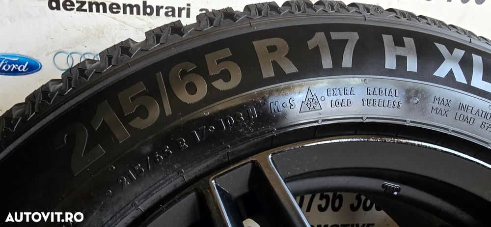 Jante R17 Vw Tiguan T-Roc Audi Q3 Q5 Skoda Karoq Kamiq 5x112 Anvelope Noi Iarna 215/65R17 - 7