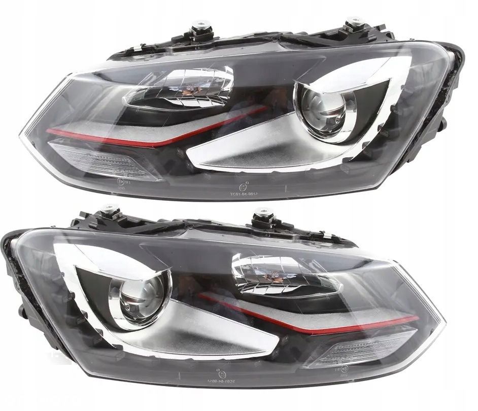 Reflektory Lampy kpl Led Diody Soczewka Gti-look Vw Polo V 5 6r 6r0 09-17 - 1