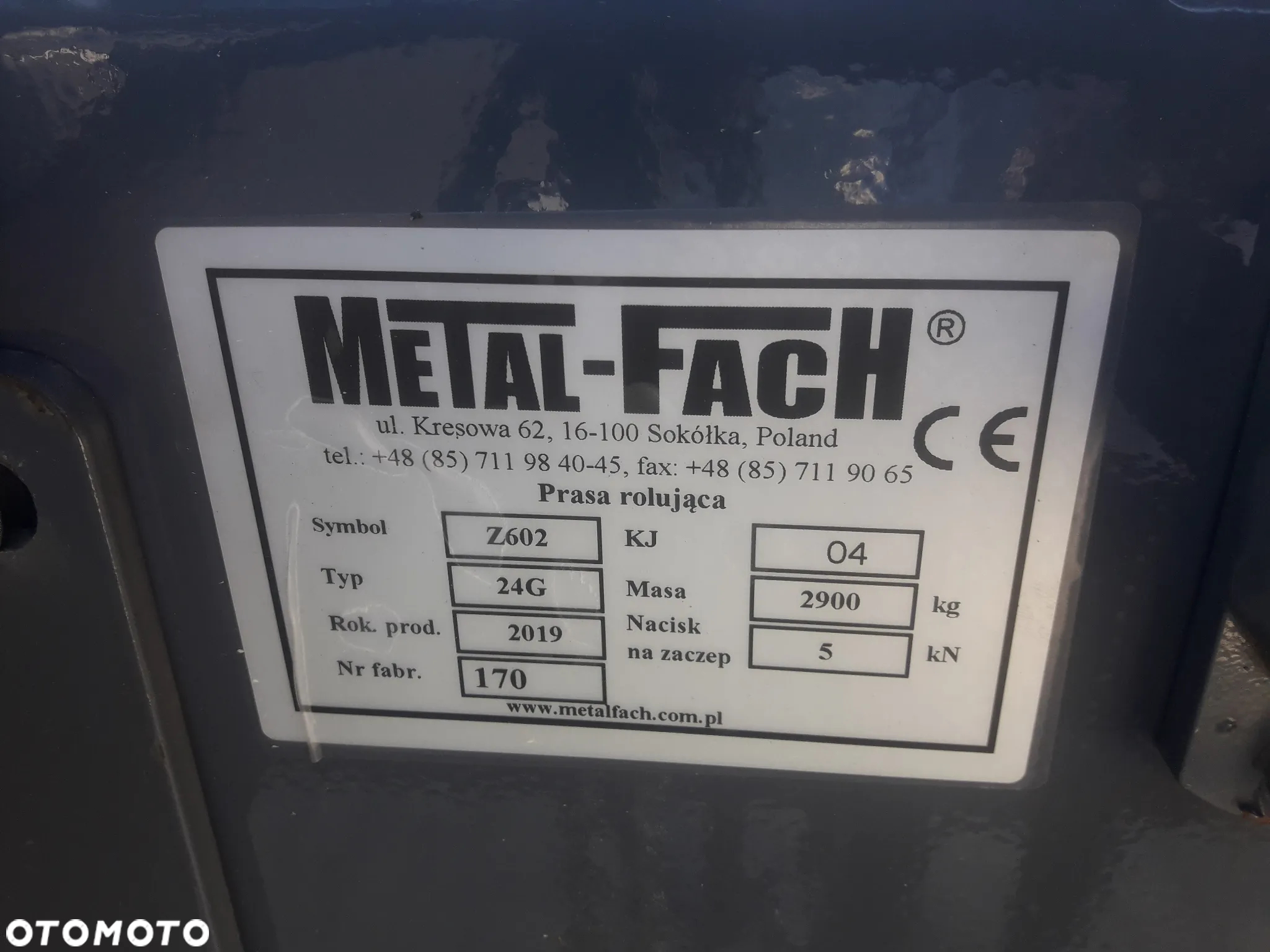 Metal Fach Prasa belująca Z602 RN - 5