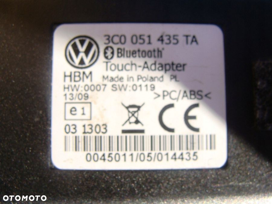 Oryginalny Adapter Volkswagen Vw Bluetooth 3C0051435TA BDB. - 13