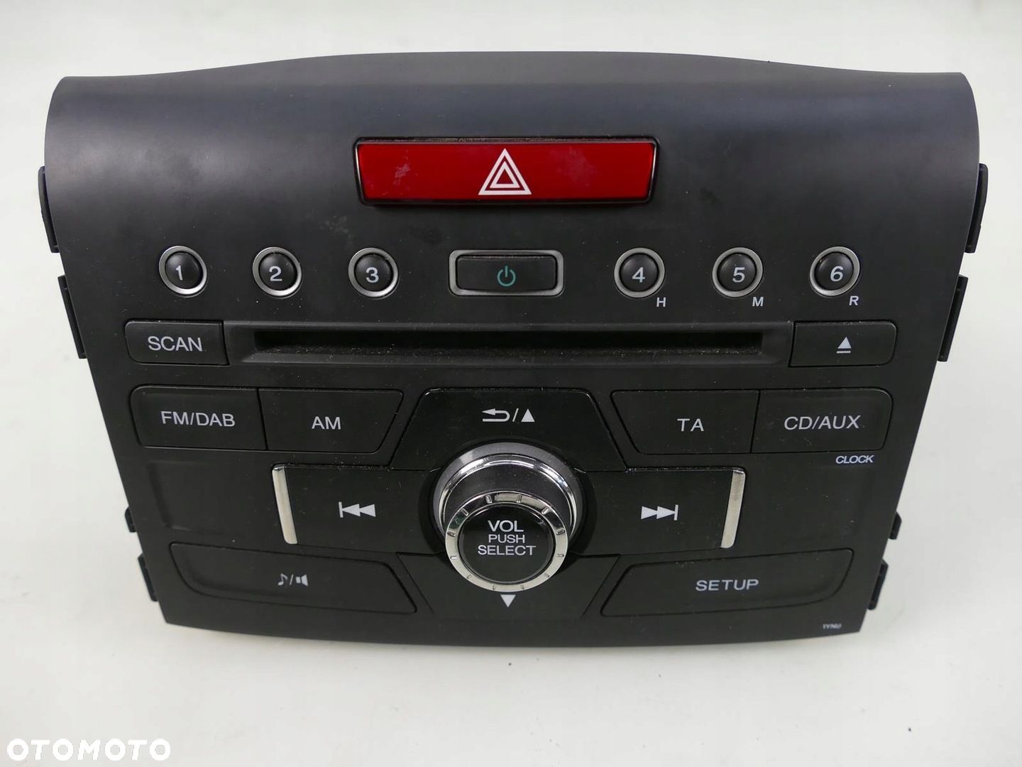 HONDA CR-V IV CRV RADIO ODTWARZACZ CD FM Z KODEM WŁĄCZNIK AWARYJNYCH - 1