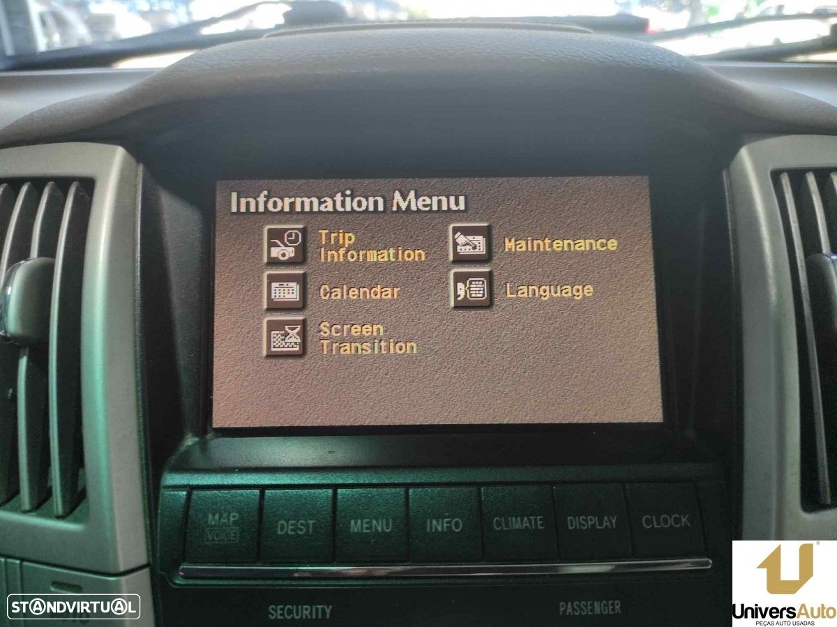 SISTEMA NAVEGAÇÃO GPS LEXUS RX 300(MCU35) LUXURY - 11