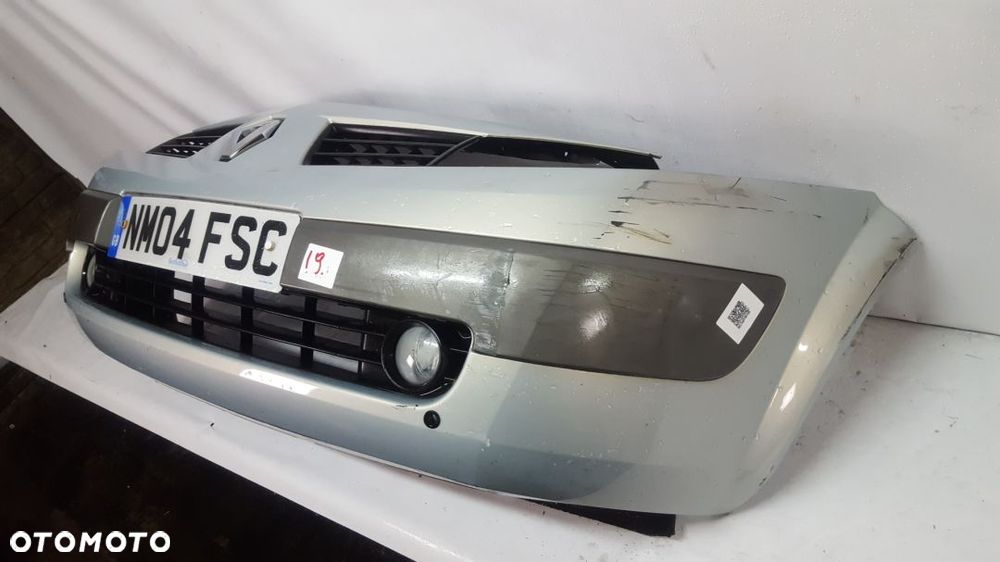 } ZDERZAK PRZÓD PRZEDNI DO RENAULT MEGANE II 2 NV632 BŁĘKITNY HALOGENY - 3