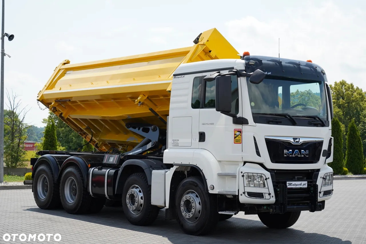 MAN TGS 41.460 / 8x8 / WYWROTKA / 2 STRONNA / BORDMATIC / HYDROBURTA / MEILLER KIPER /  / OPONY 100% / EURO 6 / 2017 R / SPROWADZONA - 9
