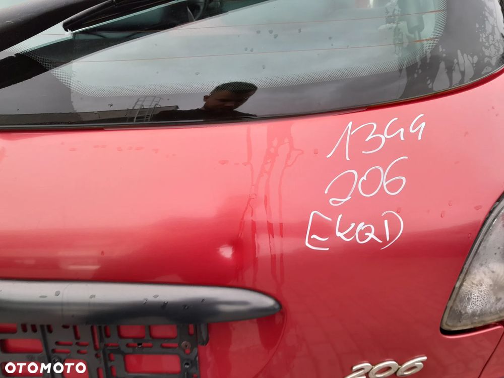 PEUGEOT 206 KLAPA BAGAŻNIKA TYLNA TYŁ KOLOR: EKQD - 4