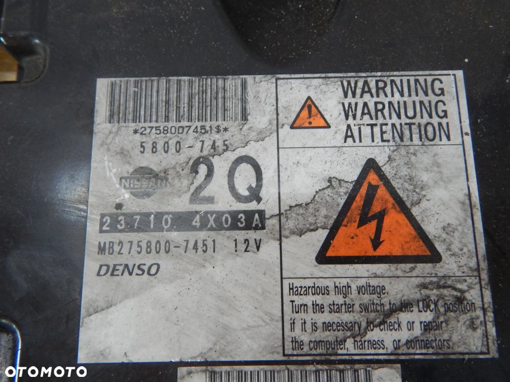 zestaw startowy sterownik moduł 2.5 dci Nissan Navara D40 Pathfinder R51 05-12 Łuków części - 2