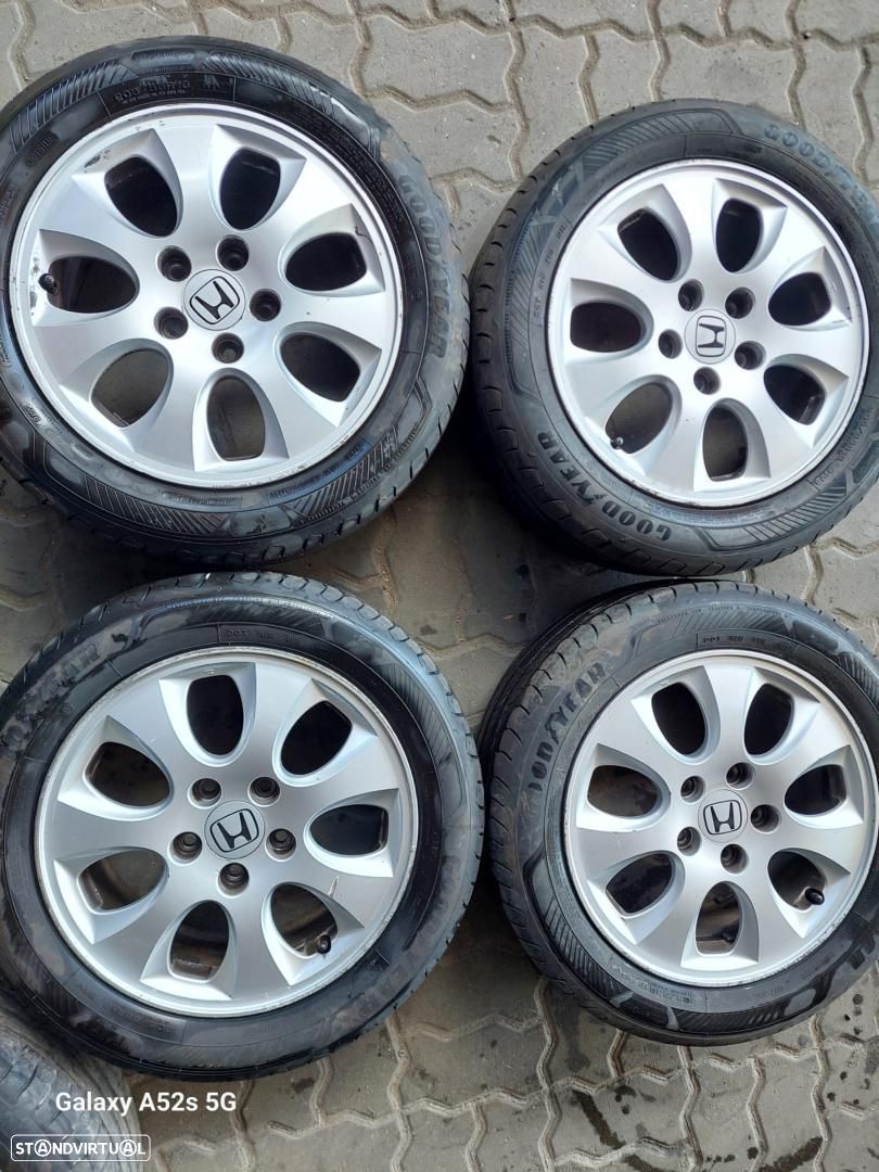 Jantes Honda R16 com pneus 205/55 furação 5x114.3 - 1