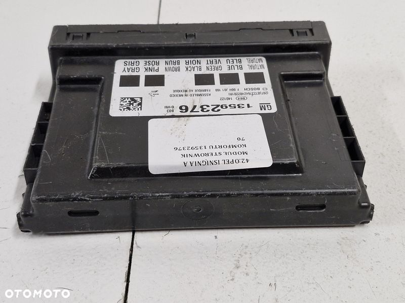 OPEL INSIGNIA A MODUŁ STEROWNIK KOMFORTU 13592376 - 7