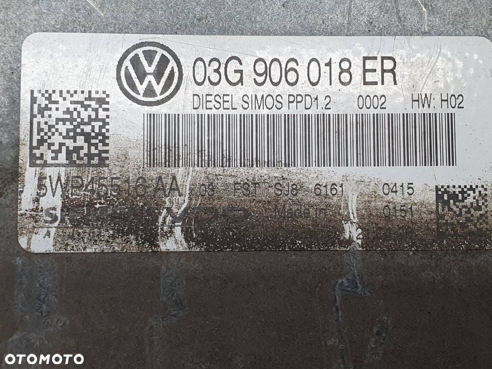 KOMPUTER STEROWNIK 2.0 TDI 170 VW PASSAT B6 03G906018ER - 4