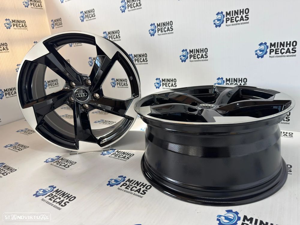 Jantes Look Audi RS3 em 18 (5x112) pretas e polidas - 5