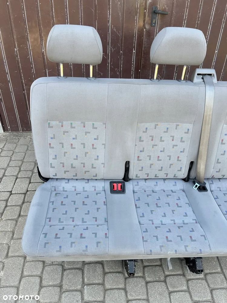 KANAPA ŁAWKA TRÓJKA 3 RZĄD TYŁ FOTEL TAPICERKA MATERIAŁ L LLL VW T5 LIFT T6 CARAVELLE TRANSPORTER EU - 3