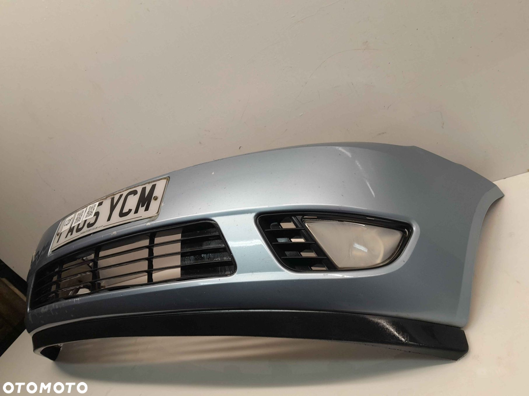 ^ ZDERZAK PRZÓD PRZEDNI FORD FIESTA MK.6 6 VI J4 BŁĘKITNY HALOGENY - 3