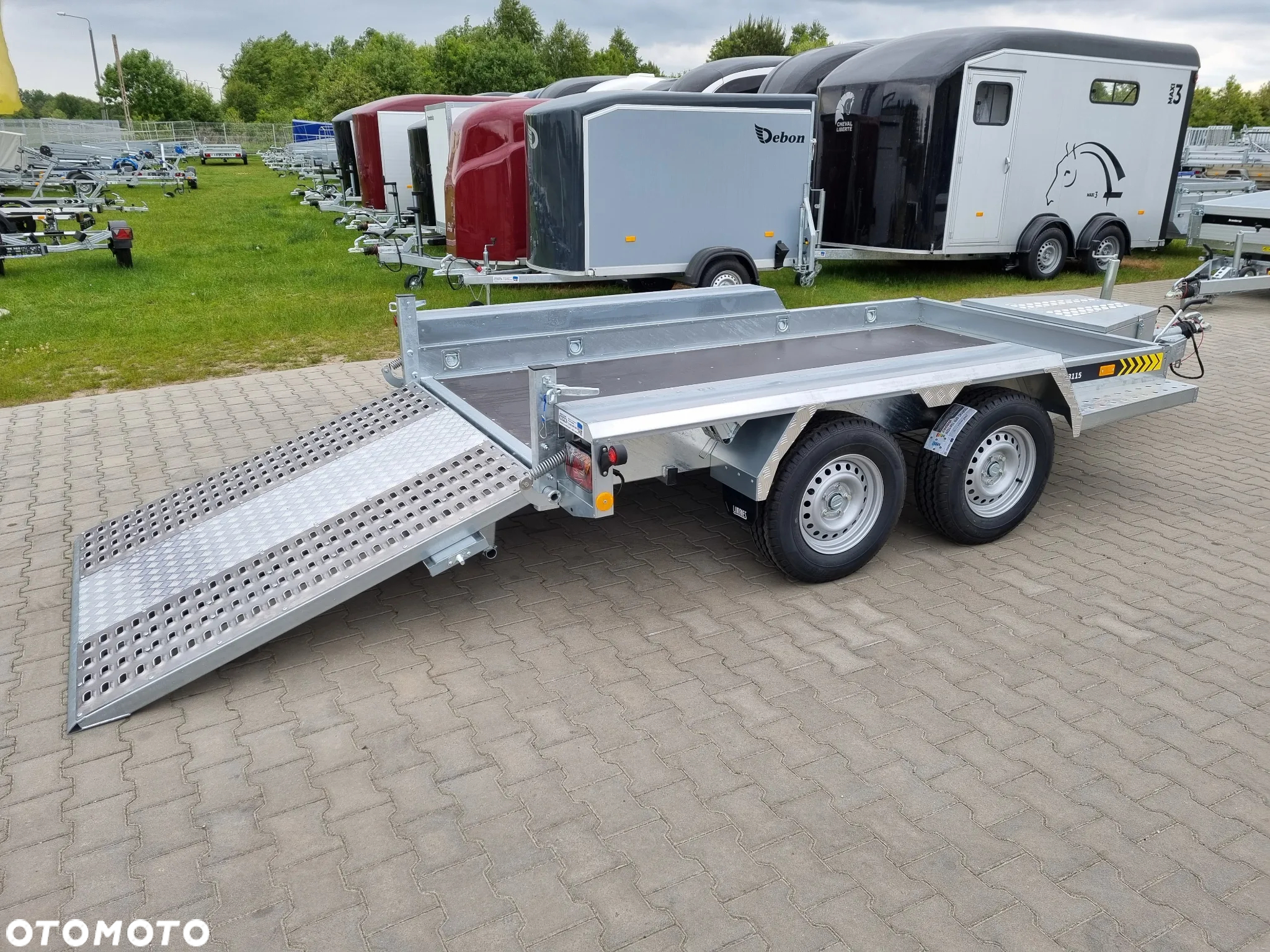 Lorries Przyczepa TPM 27, 303x160 cm 2,7T koparka, bobcat - 3