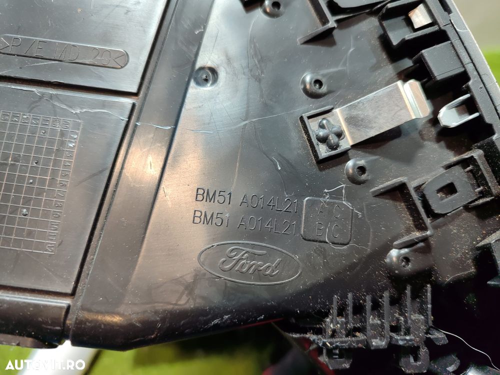 CONSOLA CENTRALA COMENZI AUDIO / GRILA FORD FOCUS MK3 BERLINA 1.6 DIESEL 2012 COD OEM BM51-A014L21 / BM51-A014L21-AC / BM51-A014L20-AC / 2011-2015 - 8