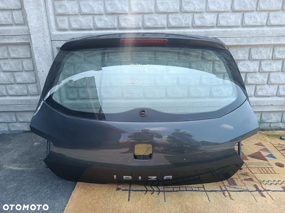 KLAPA BAGAŻNIKA POKRYWA SEAT IBIZA IV 4 6J 3 DRZWI - 1