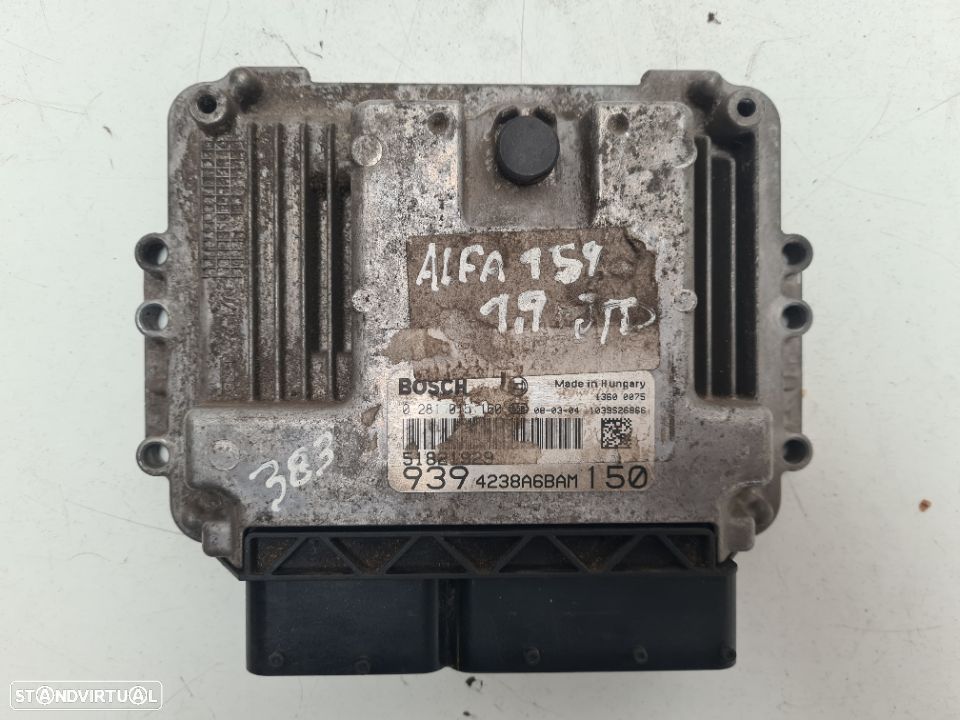 CENTRALINA ECU MOTOR ALFA ROMEO 159 1.9 JTDM 16V 150CV 939A2000 51821929 0281015160 - 1