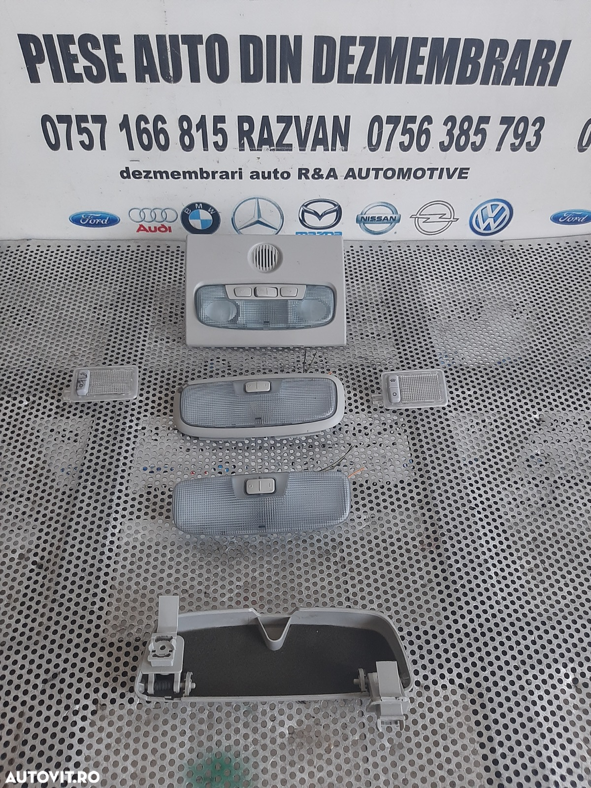Parasolar Maner Plafon Plafoniera Fata Spate Suport Ochelari Ford Focus 2 Facelift An 2008-2009-201 - 6
