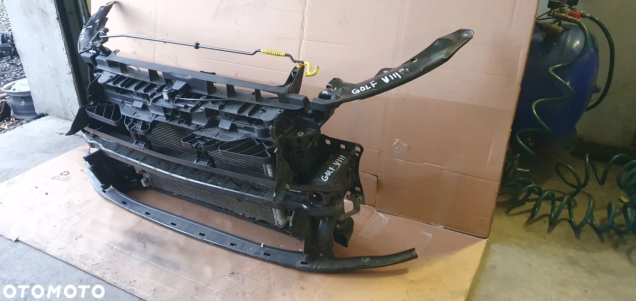 Pas przedni kompletny chłodnice wentylator belka VW Golf VIII 8 2.0 TDI 5Q0121205B 5Q0121207BM - 3