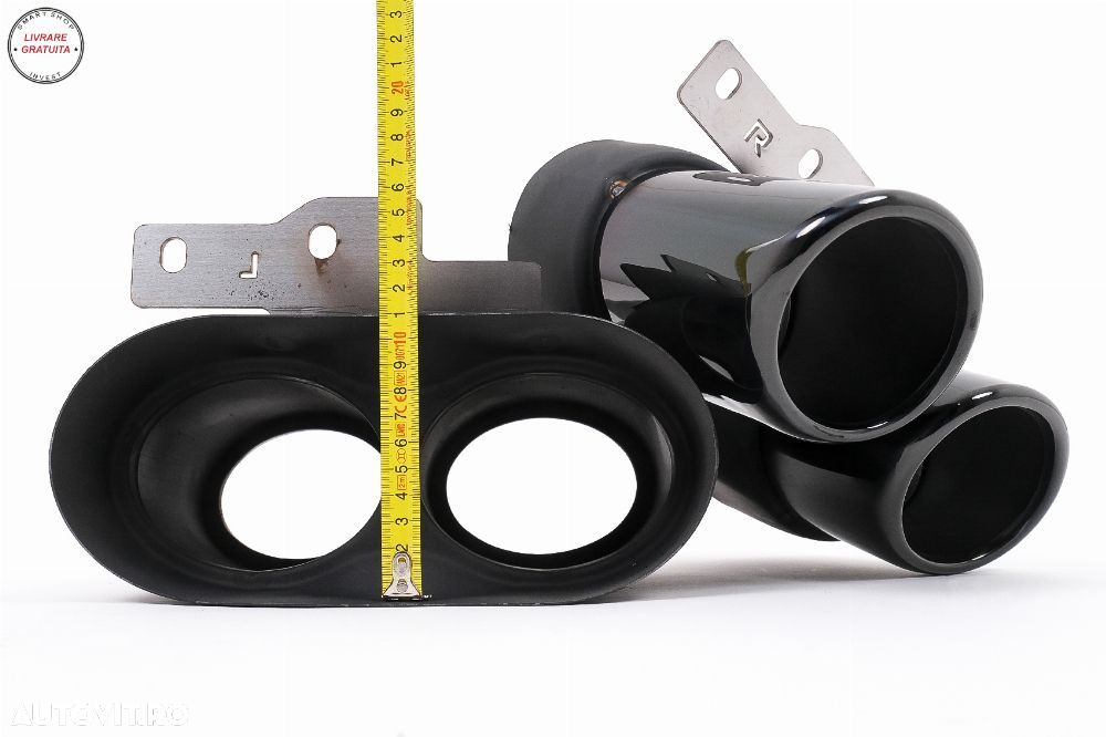 Difuzor Bara Spate si Ornamente Evacuare Audi A6 C8 4K Avant Sedan (2018-2022) S6 - livrare gratuita - 9