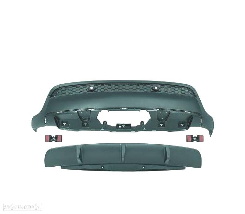 DIFUSOR BMW X6 E71 08-14 LOOK M PERFORMANCE - 2