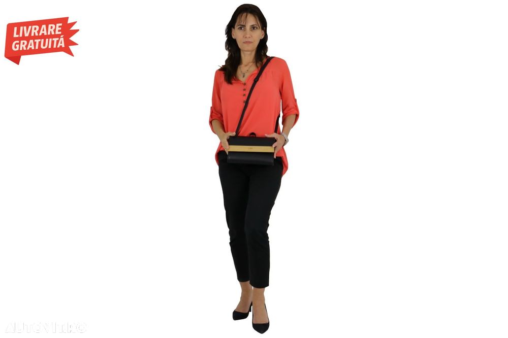 Geanta cu Clapeta Interschimbabila Lemnia Play Negru- livrare gratuita - 24