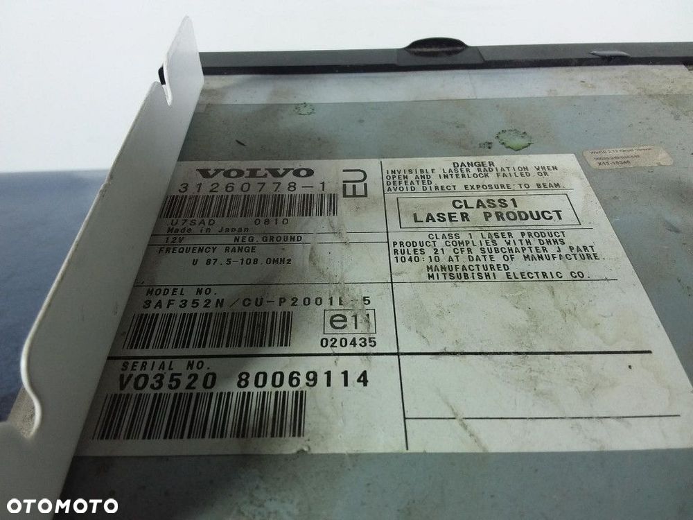 VOLVO S60 I LIFT CZYTNIK NAPĘD NAWIGACJI 31260778 - 4