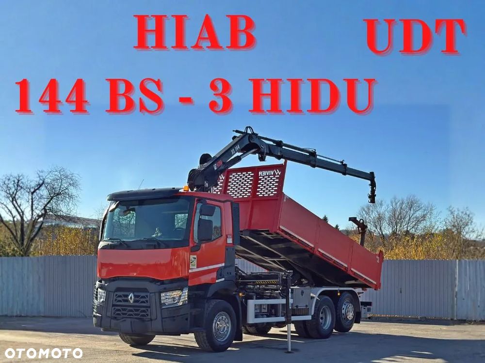 Renault C430 * SKRZYNIA 5,50 m * HIAB 144 BS - 3 + PILOT / 6x2 - 1