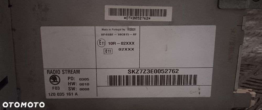 Radio CD Skoda Octavia 2 1Z0035161A VP4SBF-18C815-AF - 4