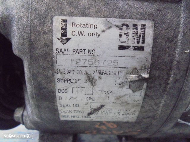 Compressor AC 12756725 SAAB 95 2007 1.9 TID 150CV 4P PRETO DIESEL ZEXEL - 5