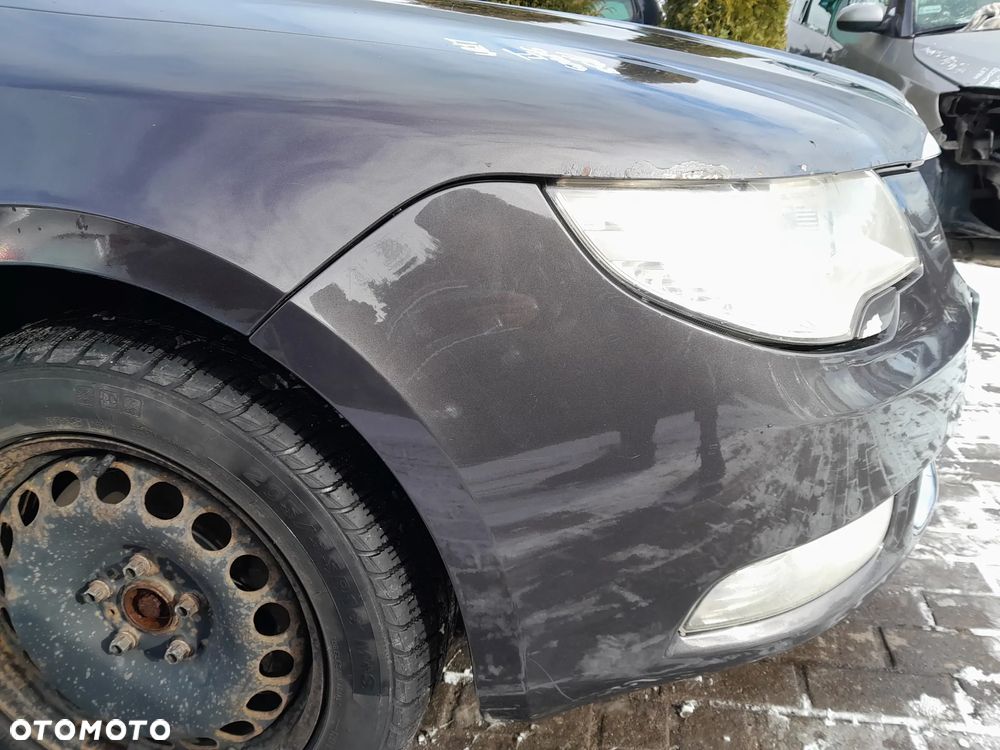 SKODA SUPERB II ZDERZAK PRZEDNI PRZÓD KOLOR: LF8M - 11