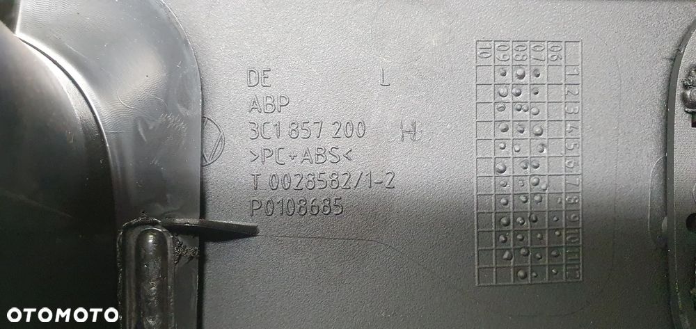 Osłona obudowa kolumny kierowniczej deski konsoli VW Passat B6 3C0858625A 3C1857200H - 7