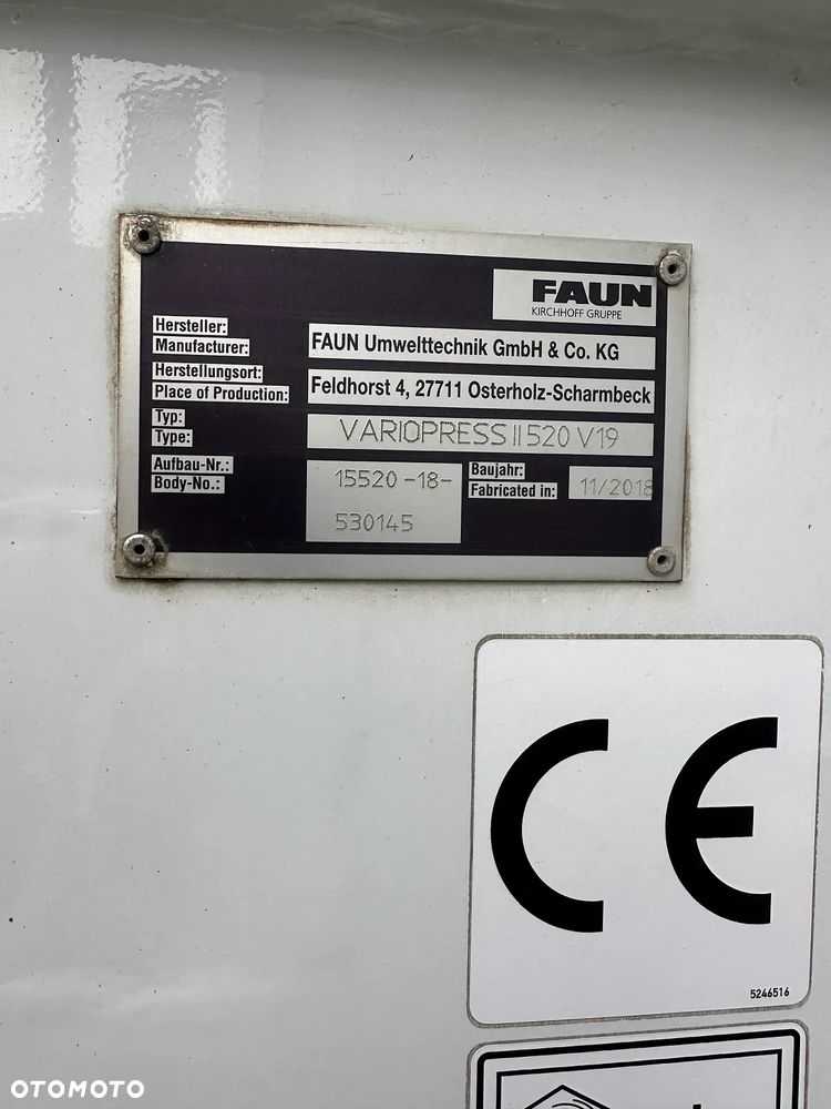 Mercedes-Benz Mercedes-Benz AROCS 2536 Faun Euro 6 Smieciarka - 12