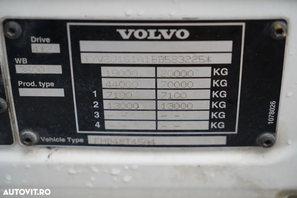 Volvo FM 450 / HIDRAULICĂ / ADR COMPLET / JANTE DIN ALIAJ / EURO 5 / - 36