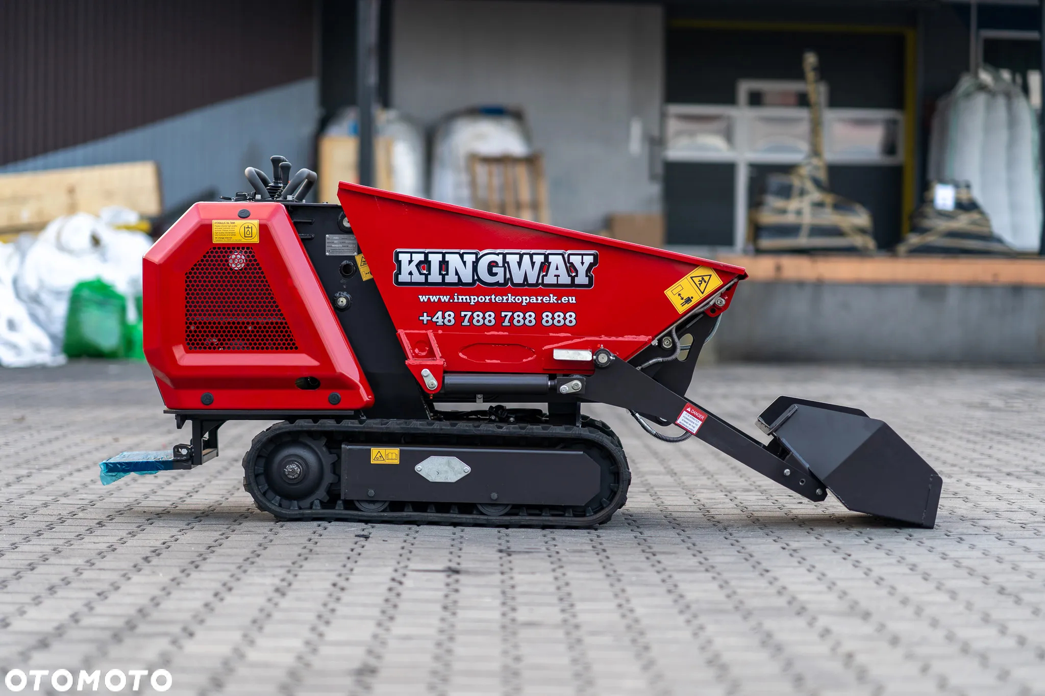 Kingway Taczka spalinowa z ładowaczem czołowym XN800 - 6